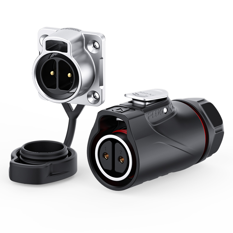 PLUGOOD PLG20 2Pin Set 20A Reverse Mount Semi-metal Soldering Type