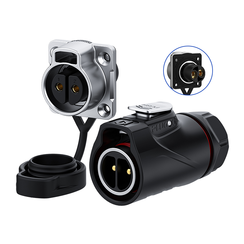 PLUGOOD PLG20 2Pin Set 30A Normal Mount Semi-metal Screwing Type