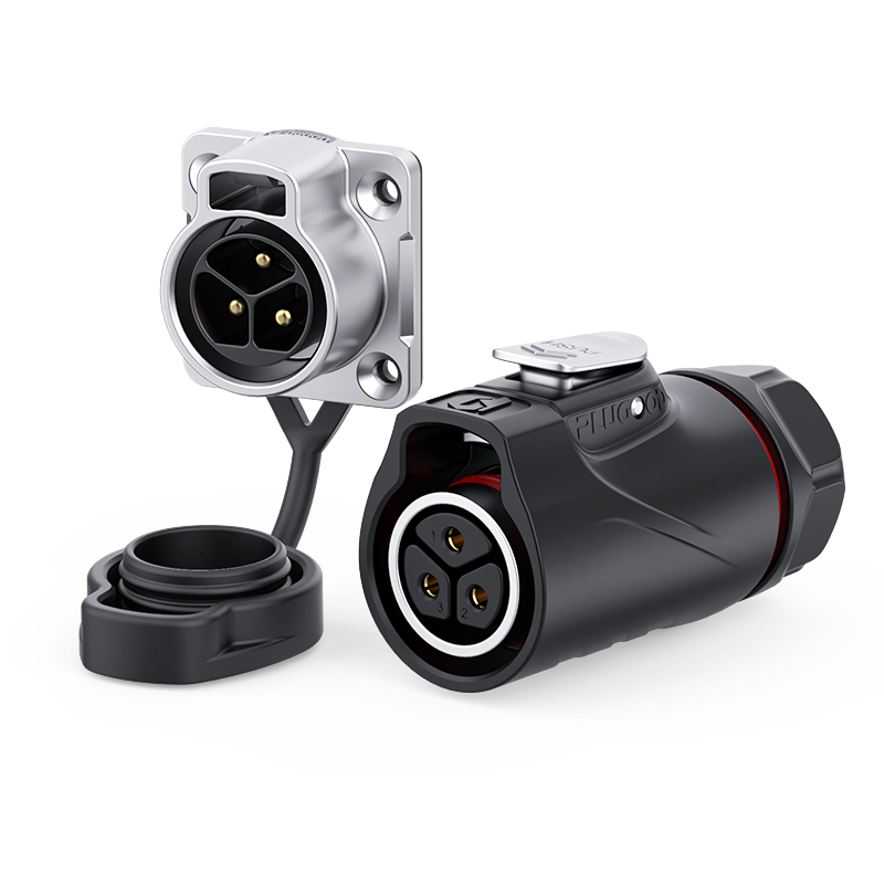 PLUGOOD PLG20 3Pin Set 20A Reverse Mount Semi-metal Soldering Type