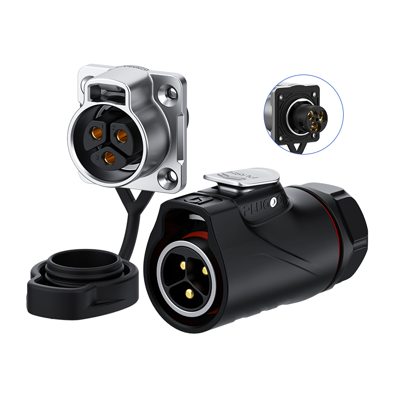 PLUGOOD PLG20 3Pin Set 30A Normal Mount Semi-metal Screwing Type