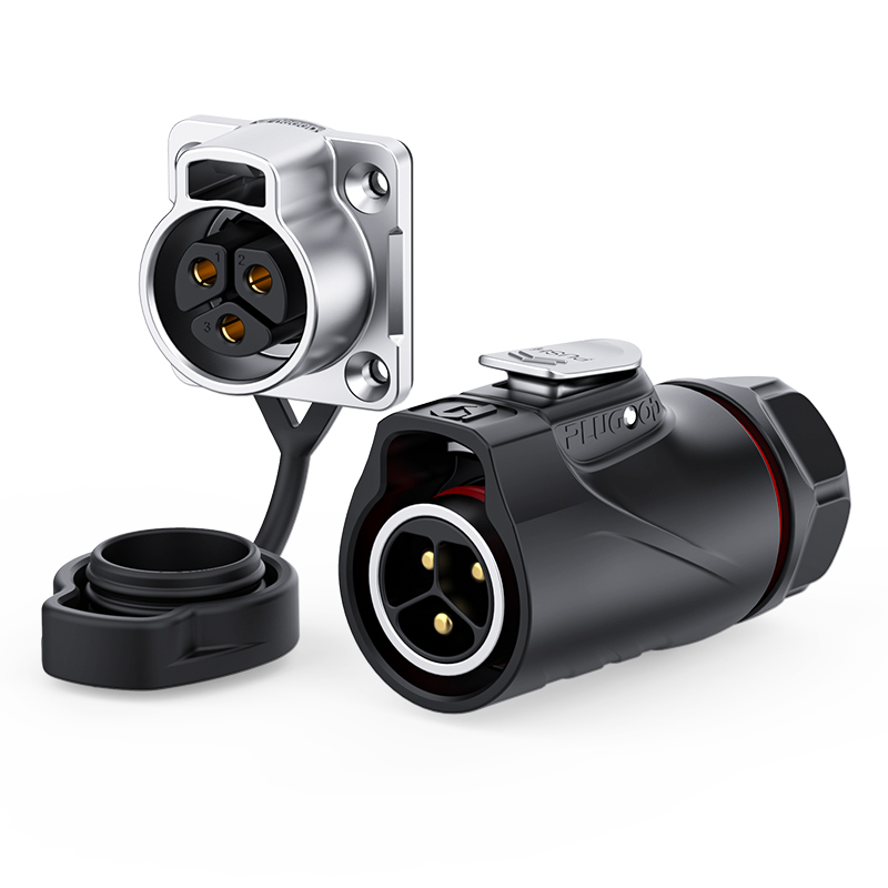 PLUGOOD PLG20 3Pin Set 30A Nomal Mount Semi-metal Soldering Type