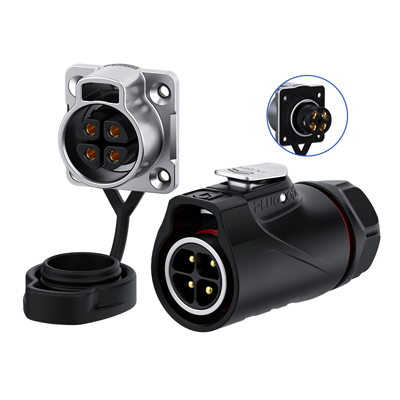 PLUGOOD PLG20 4Pin Set 20A Normal Mount Semi-metal Screwing Type