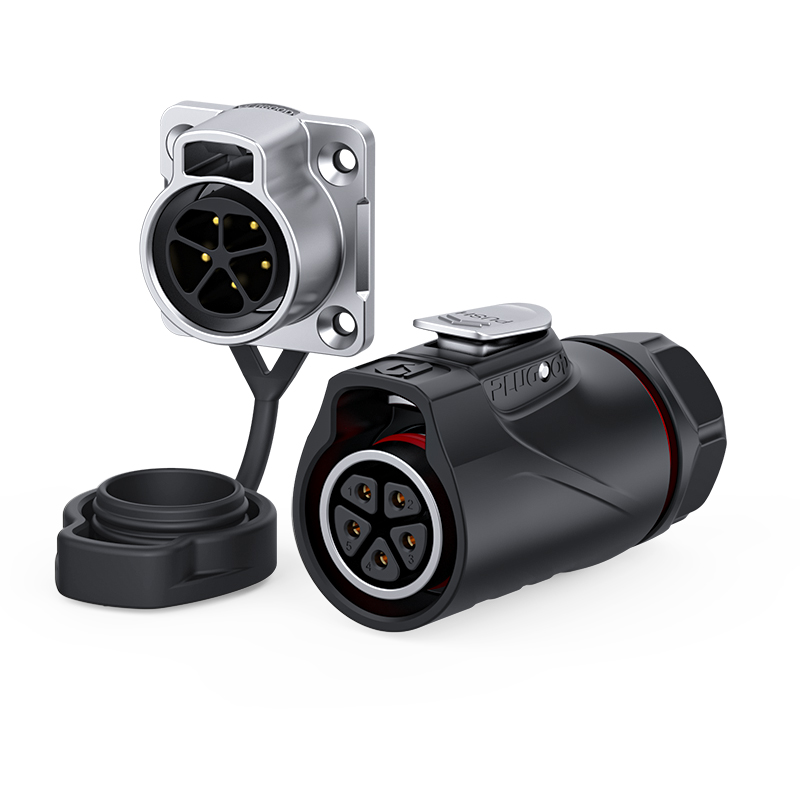 PLUGOOD PLG20 5Pin Set 10A Reverse Mount Semi-metal Soldering Type