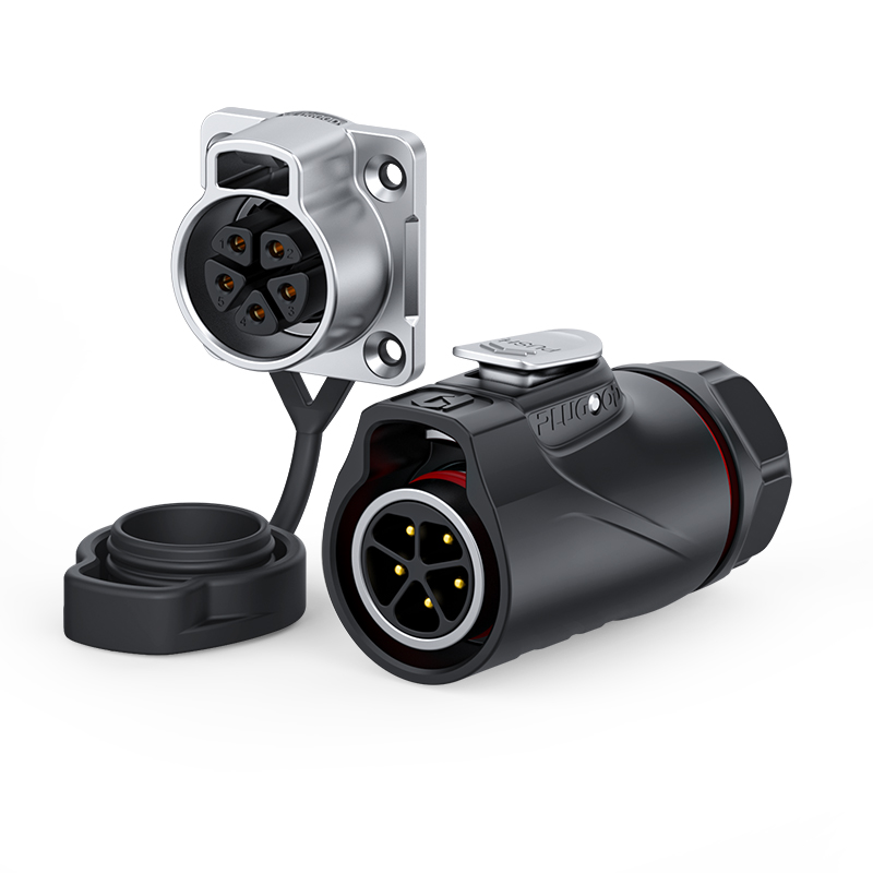 PLUGOOD PLG20 5Pin Set 10A Nomal Mount Semi-metal Soldering Type