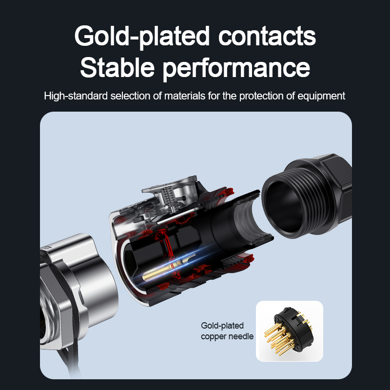 PLUGOOD PLG20 16Pin Single hole Set 5A Nomal Mount Full-metal Soldering Type